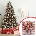 thumbnail image 2 of Twfbrm 1 Box Of 50pcs Christmas Ball Ornaments Set 3D Shatterproof Christmas Tree Decorations Window Display Shopping Mall Decoration Pendant Christmas Gifts, 2 of 6