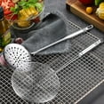 RJ Legend Large Slotted Spoon, Stainless Steel Perfect Fry Ladle