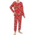 thumbnail image 2 of DISNIMO Red Christmas Lollipop Pajamas for Girls 9-10 Years Old Pajama Set Girls 2 Piece Pjs for Girls Long Sleeve Pj Set Kids Girls Pajamas Set Pants Fall Pjs Girls Sleep Wear Pajamas Sleepover, 2 of 7