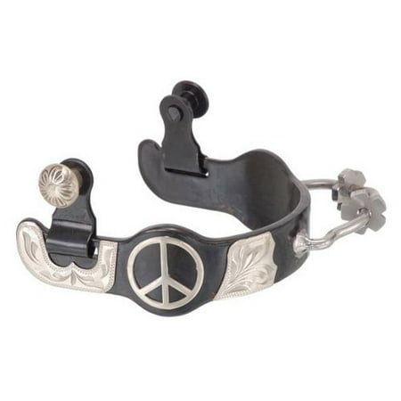 Tough-1 Silver Peace Sign Ladies Bumper Spurs