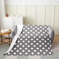 thumbnail image 2 of Erosebridal Polka Dots Throw Blanket for Couch, Geometry Plush Blanket, Modern Simple Decor, 2 of 7