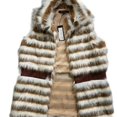 thumbnail image 3 of Romeo and Juliet Couture BEIGE/TAN Women's Fuzzy Vest, US Large, 3 of 3