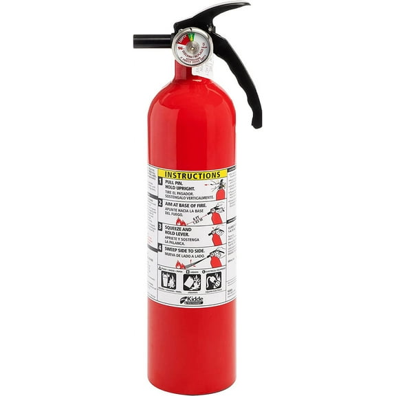Kidde FA110 Multi Purpose Fire Extinguisher 1A10BC, 1 Pack, red