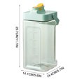 thumbnail image 3 of 3. 5L Large Beverage Dispenser with Spigot, Plastic Iced Tea Juice Container for Fridge, Leak-Proof Cold Water Pitcher with Handle for Party Camping Picnic, 3 of 6