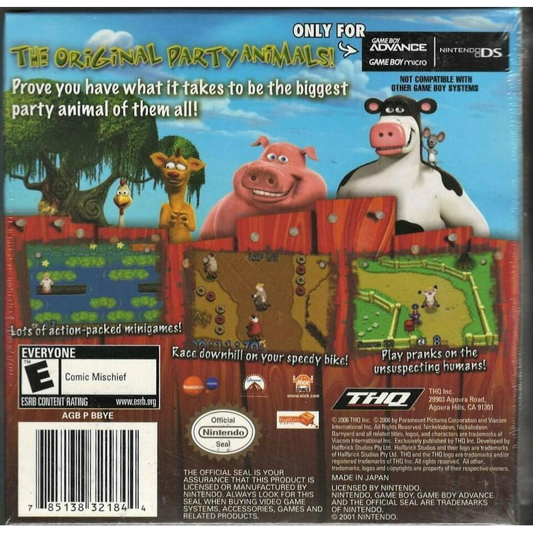 ゲームボーイアドバンス - GBA★BARNYARD 海外版 北米版 端子清掃済★箱付・説明書付・ソフト付 Barnyard GBA (Brand New Factory Sealed US Version) Game Boy