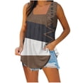 thumbnail image 1 of Puntoco Camisetas sin mangas para mujer Camiseta sin mangas estampada para mujer Top suelto, 1 of 5