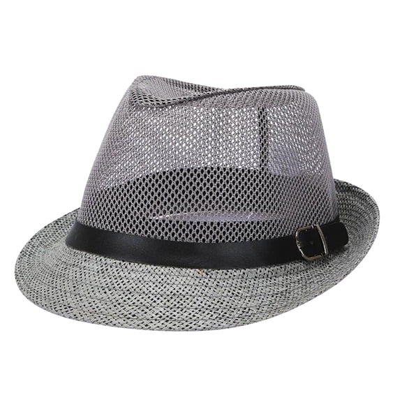Elegant Panama Hat for Men Fine Straw Fedora Summer Wedding In Wide Brim Hats For Summer Sunshine Beach Trip Ivory And Brown
