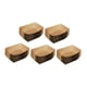 thumbnail image 3 of Bandejas para servir alimentos, no reutilizables, de papel kraft, resistentes al aceite, cestas para freír. 50 piezas, 3 of 9