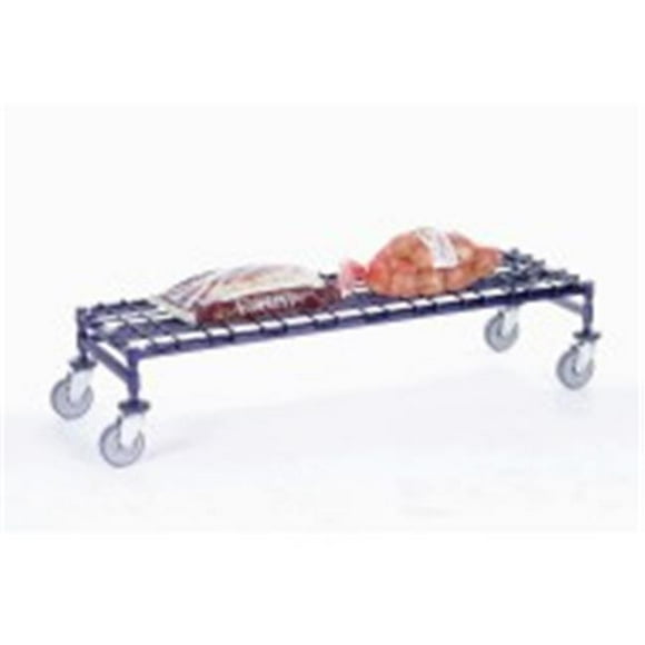 Mobile Dunnage Rack, Poly-Z-Brite - 18 x 24 x 12 in.