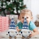 thumbnail image 5 of Juguetes de piscina, juguetes para bebés, juguetes para niños pequeños, adorno navideño, muñeco enano azul sin rostro, copo de nieve, duende Rudolf, decoración navideña, dos instalaciones, muñeco azul, 5 of 6