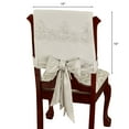 thumbnail image 3 of Evangelina Chair Covers Ivory Set of Two Chair Cover Set 16 x 16 inches, 3 of 5