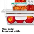 thumbnail image 5 of OXO Refrigerator Organizer Undershelf Drawer, 10-Inch Depth, Clear, 5 of 9