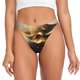 thumbnail image 1 of Fotbe Luxurious Gold Flow Tanga Sin Costuras para Mujer con Estampado – Panties Invisibles, Transpirables y Cómodos para Uso Diario-Medium, 1 of 5