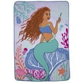 thumbnail image 1 of Disney's Little Mermaid "Ocean Dreams" Blanket, 1 of 2