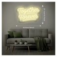 thumbnail image 3 of Letrero De Neón Together Forever Con Luz LED Regulable Para Sala De Juegos, Dormitorio, Bar, Sala De Estar, Fiesta De Cumpleaños, Decoración 40.6cmx27.1cm, 3 of 6