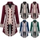 thumbnail image 2 of Chaqueta gótica victoriana estilo steampunk para hombre, frac de terciopelo morado vintage, levita medieval, uniforme, traje renacentista para hombre, 2 of 5