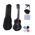 thumbnail image 4 of Ukulele para principiantes de 4 cuerdas mini niños Ukulele Guitar Compact Musical Instrument 21 '' para favores de fiesta preescolar de niños negro, 4 of 8
