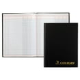 Adams® 3Column Account Book, 9 1/4" x 7", Black