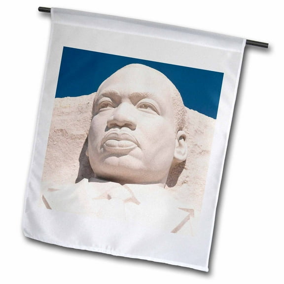 3dRose Martin Luther King Jr Memorial, Washington DC, USA - US09 LFO0140 - Lee Foster - Garden Flag, 12 by 18-inch