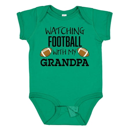 

Inktastic Watching Football with My Grandpa Gift Baby Boy or Baby Girl Bodysuit