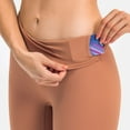 thumbnail image 2 of Pantalones cortos deportivos de cintura alta sin vergüenza para primavera y verano, pantalones cortos anti-caminar para correr, fitness, yoga desnudos, 2 of 5