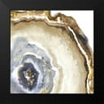 thumbnail image 2 of Pinto, Patricia 12x12 Black Modern Framed Museum Art Print Titled - Light Blue Agate Watercolor, 2 of 5