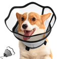 thumbnail image 1 of Adjustable Soft Dog Cone Collar for Post-Surgery Recovery - Breathable and Protective Cone for Large, Medium, and Small Dogs - Prevents Licking - Ideal Dog Surgery Collar - Size S, 1 of 4