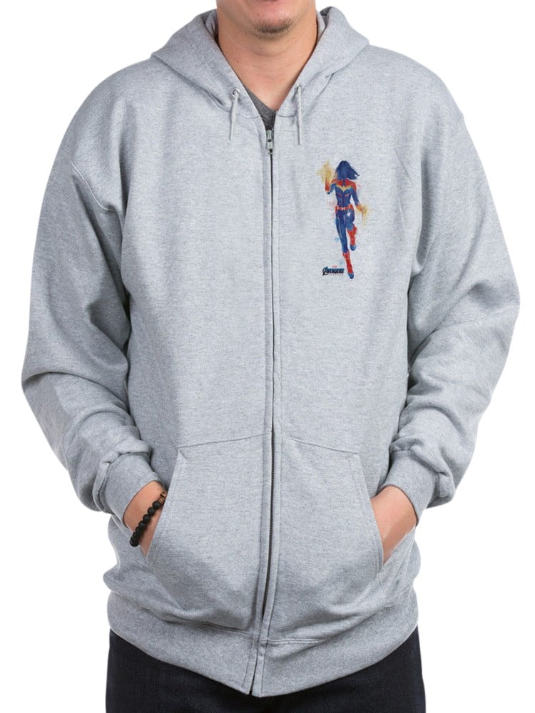 captain marvel zip hoodie