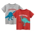 thumbnail image 5 of KYAIGUO 1-9 Years Boys Short-Sleeve Dinosaurs T-Shirt for Baby Toddler Summer Cartoon Basic Layering Tee Kids Funny Crewneck Casual Shirt Active Pure Cotton Tees Tops, 5 of 10