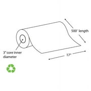 17" x 500' 20# Recycled Paper Wide Format Roll, Taped (Carton of 4 Rolls)