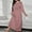 Pink, variant on JUSLIO Nightgowns for Women Graphic Print Sleepwear Long Sleeve Nightgown Sleep Dress Round Collar Loungewear Army Green Robes Nightgowns Pajama