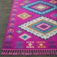 thumbnail image 2 of Hauteloom Franktown Living Room, Bedroom Area Rug - Bohemian/Global - Fuchsia, Aqua, Ivory - 9'2" x 12'2", 2 of 13