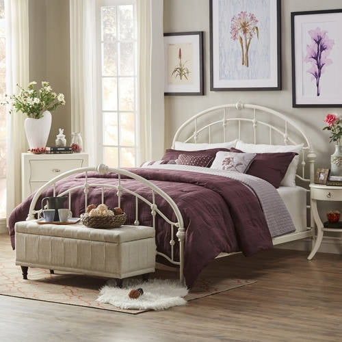 Weston Home Antique White Round Top King Bed Walmart Com Walmart Com