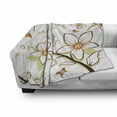 thumbnail image 3 of Autumn Soft Flannel Fleece Blanket, Fauna in Fall Season Color Palette Flowers and Butterflies Warm Image, Cozy Plush for Indoor and Outdoor Use, 50" x 70", Orange Pale Green Black, by Ambesonne, 3 of 6