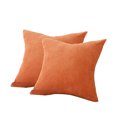 thumbnail image 2 of Ounissouiy Fundas de almohada de color sólido de 2 piezas Funda de almohada Funda de cojín Naranja Type2 NO2, 2 of 6