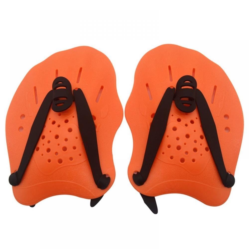 Adults Adjustable Flippers  Swimming Diving Learning Tools S Orange 