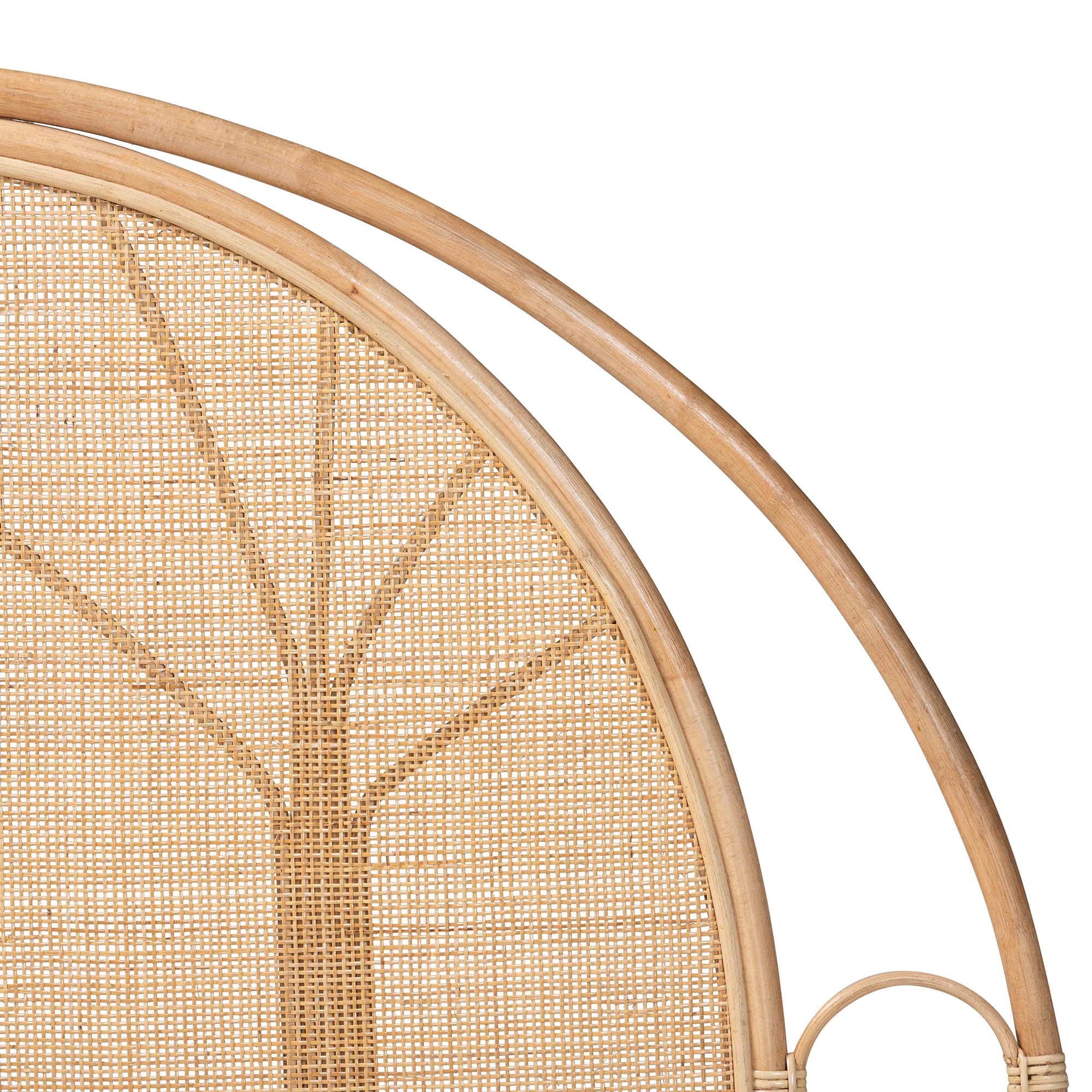 bali & pari Kang Boho Standalone Headboard, Queen, Natural Rattan