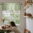 thumbnail image 6 of Sage Green Ombre Kitchen Valances for Windows 54x18 Inch Kitchen Curtains Valances Rod Pocket Modern Gradient Abstract Art Bathroom Window Valances for Window Treatment Decor, 6 of 6