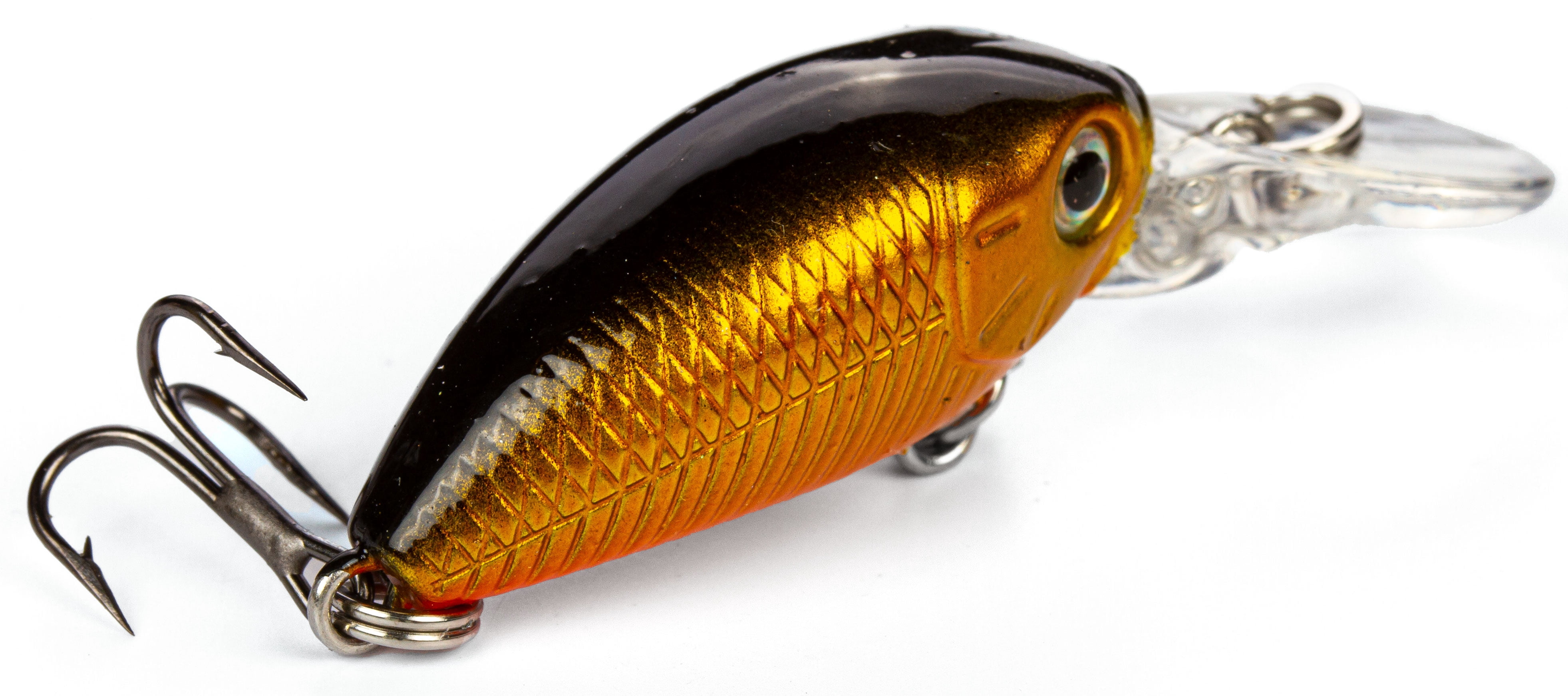 Ozark Trail Freshwater Mini Crankbait Fishing Lure, Gold/Black, 1/11 oz