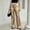 Champagne, variant on KLHDSF Pants For Women Satin Drapey Straight Wide Leg Pants High Waist Casual Trendy Summer Trousers Beige L