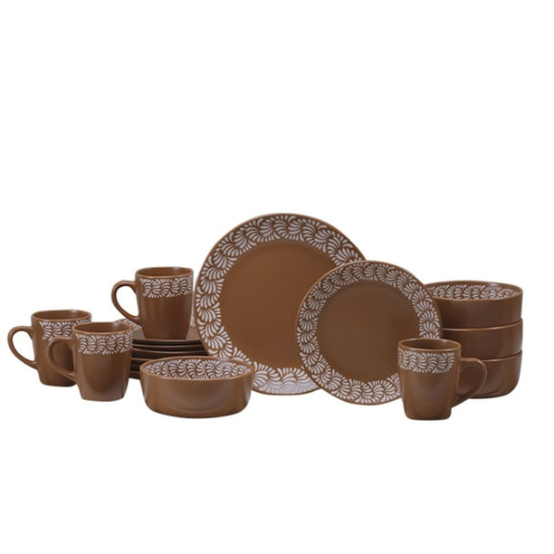 Vajilla de Cerámica Crown Baccara 16 piezas para personas