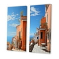 thumbnail image 3 of Designart "Tones Fontanas Italy Terracotta wall art V" Italy Wall Art Set Of 2 - Peach Landscapes Canvas Set For Living Room Decor, 3 of 7