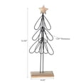 thumbnail image 3 of Maison Concepts Tabletop Wire Feather Tree And Star Stand Decor 12.20" - 4.33 L x 1.97 W x 12.2 H, 3 of 3