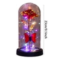 thumbnail image 2 of Elegant Glass Rose Night Light Soft LED PVC Material Ambient Lamp for Bedroom Living Room, 2 of 2