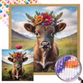 thumbnail image 1 of 5D DIY Taladro Parcial AB Diamante Pintura Buey 45x45cm, 1 of 9