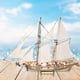 thumbnail image 1 of Rompecabezas De Madera 3D DIY Ship Craft Sin Terminar Para Adultos Hogar Cola Modelos de veleros, 1 of 8