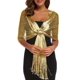 thumbnail image 1 of Chal Rheane Oro Pashmina Envolvente 160x45cm con Flecos Brillantes, 1 of 7