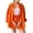 Orange, variant on Short Sets for Women Two Piece Outfits Sets Button Down Shirt Top and Shorts Women Summer Outfits Women Outfits