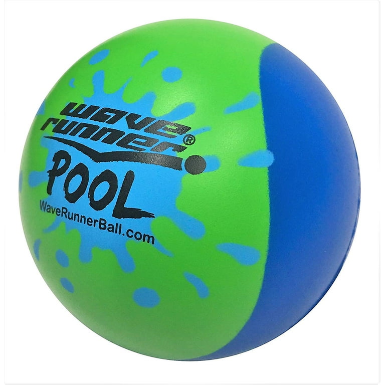 Wave Runner Pool Ball 1 Water Ball for Skipping and Bouncing The Perfect Pool Ball and Ocean Ball Blue Green