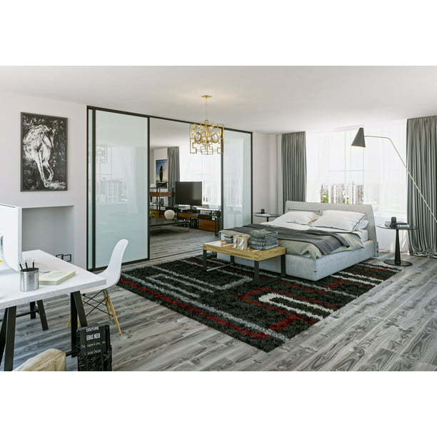 4 Panel Room Dividers Glass Doors 160 x 96 Inches ( 440" Panels
